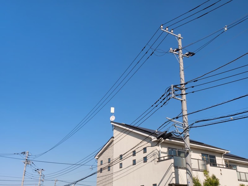 電柱がある土地